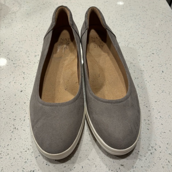 Naturalizer Womens Susan Leather Slip On Wedge Heels Gray Size 10 Medium - Picture 3 of 11